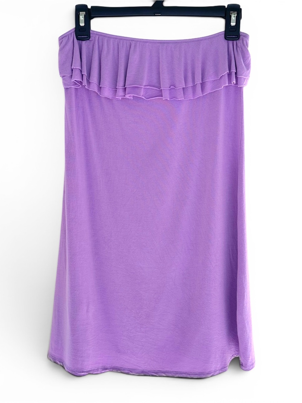Victoria Secret Strapless Ruffle Cover Up Swim Dress Purple Small